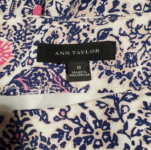 Ann Taylor Paisley Print Pencil Skirt Size 0 - Picture 7 of 9